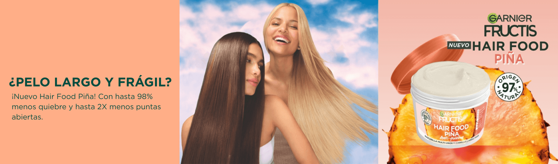 Banner Garnier Fructis Hair Food Piña